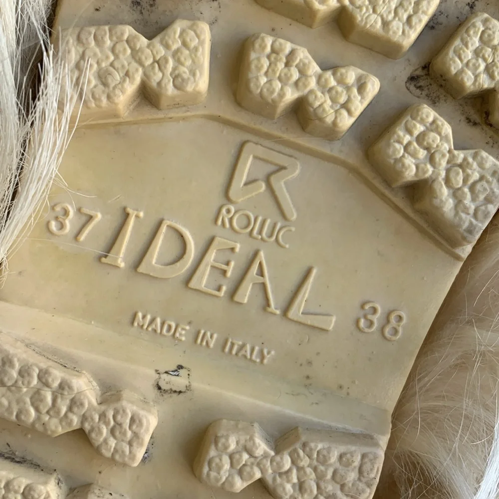 Vintage Open Country ROLUC IDEAL Low Goat Fur Ski YETI Boho Snow Boots - Picture 16 of 16